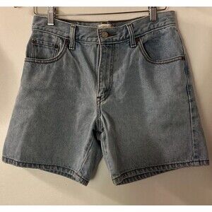 LEVI'S Womens 550  Denim Light Blue Jean Jorts Red Tag VTG Size 8 100% Cotton